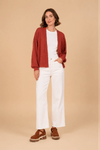 Casaco crochet punho franzido 3 -1-